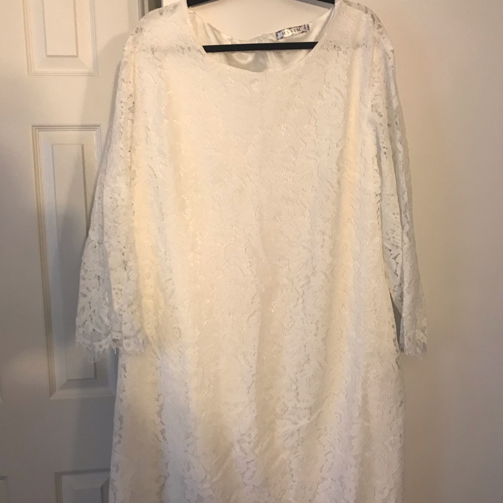 White lace dress
